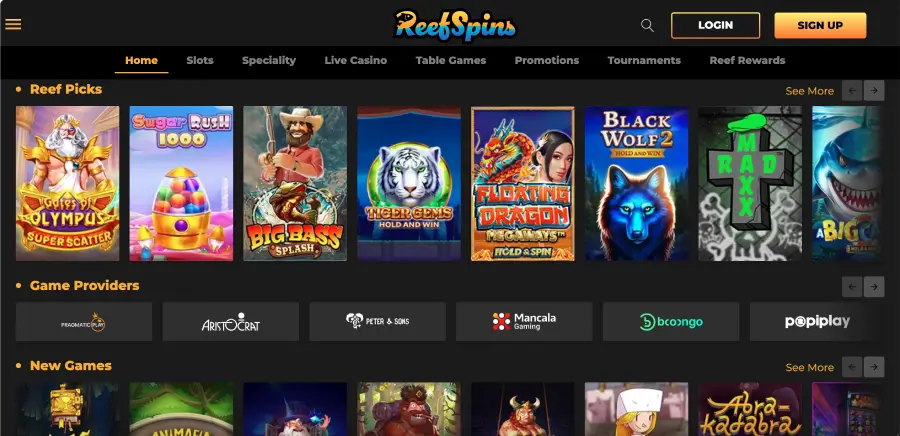 Reef Reels pokies
